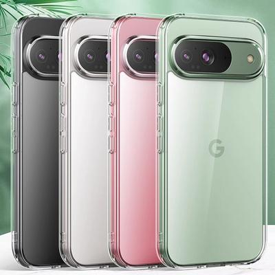 Простой мягкий силиконовый чехол для Google Pixel 9 Pro XL 8A 7A 6 Pro тонкий прозрачный TPU противоударный прозрачный чехол для телефона