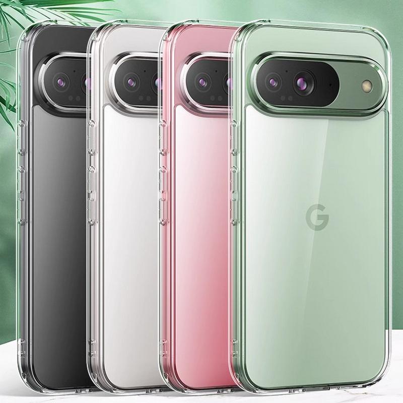 Простой мягкий силиконовый чехол для Google Pixel 9 Pro XL 8A 7A 6 Pro тонкий прозрачный TPU противоударный прозрачный чехол для телефона