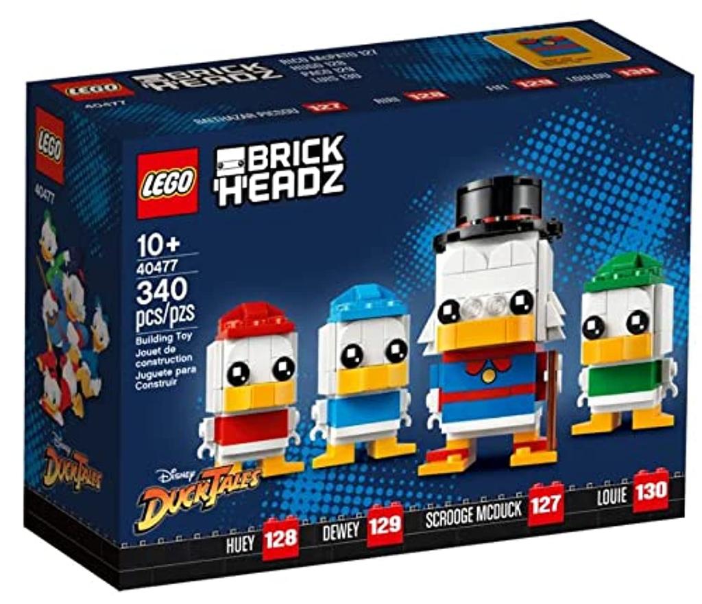 LEGO Brickheads Disney DuckTales 40477 Scrooge McDuck Louie Huey Dewey & (340 Pieces)