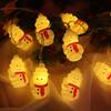 LED Christmas decoration, Christmas snowman, festive atmosphere, Christmas tree decoration, colorful light string