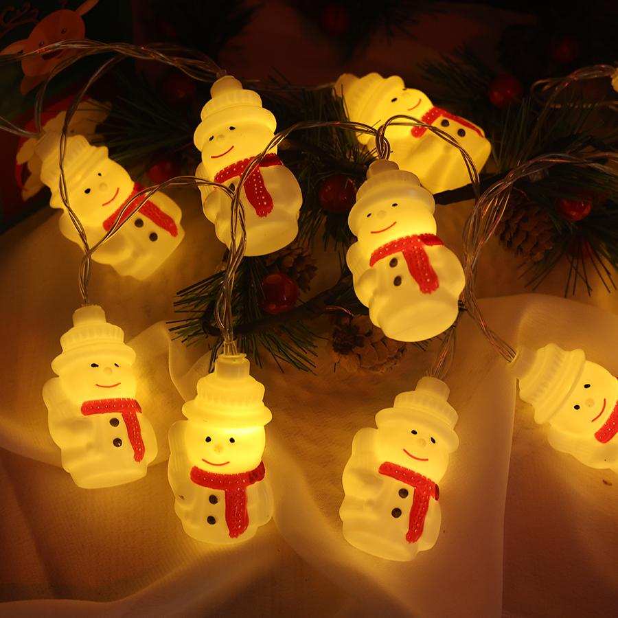 LED Christmas decoration, Christmas snowman, festive atmosphere, Christmas tree decoration, colorful light string