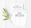 Inkdotpot Gender Reveal Baby Shower Game Set Of 50 BabyA AlphabetA ABCA Game Ita s A Boy Ita s A Girl Party