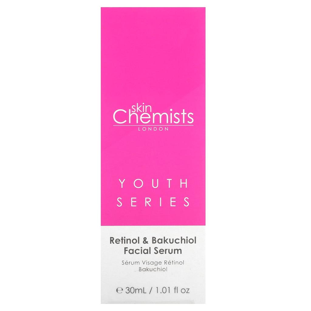 SkinChemists, Youth Series, сыворотка для лица с ретинолом и бакучиолом, 1,01 жидких унций (30 мл)