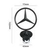 C200 E200 For Mercedes Benz Zinc Alloy Car Front Hood Emblem Bonnet Label Badge Decal Sticker For Mercedes Benz W204 W210 W220 W