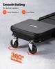 1015mm 3-in-1 Folding Mechanic Creeper, Heavy Duty Z-Creeper Garage Roller, 218 kg Under Car Rolling Creeper with 6 Swivel Casters, Padded Seat for