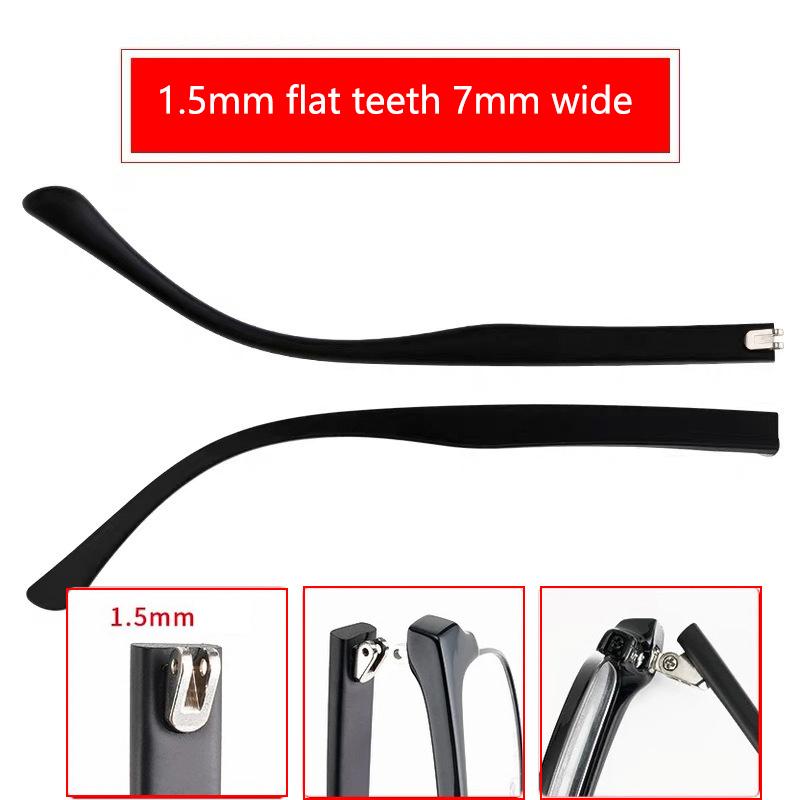 1 пара дужек для очков, дужки с двойным зубом, плоские зубцы, замена очков из TR90, противоскользящие ножки, аксессуары для ремонта очков