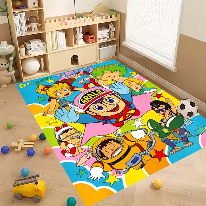 New Cartoon Dr S-Slump Arale Bathroom Rug, Soft Bedroom Floor, Home Laundry Room, Non-Slip Welcome MatCustomizable