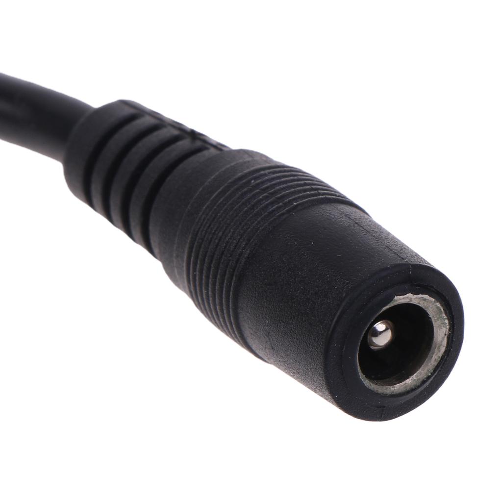 DC Power Pigtail Barrel Plug Connector Cable 2.1mm x 5.5mm Male Female DC Pigtail Connectors for Security Camera