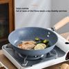 Durable Stone Frying Pan30/28/26/cm Wok Non-stick Pan Skillet Cauldron Induction Cooker Pans Pancake Egg Gas Stove Home