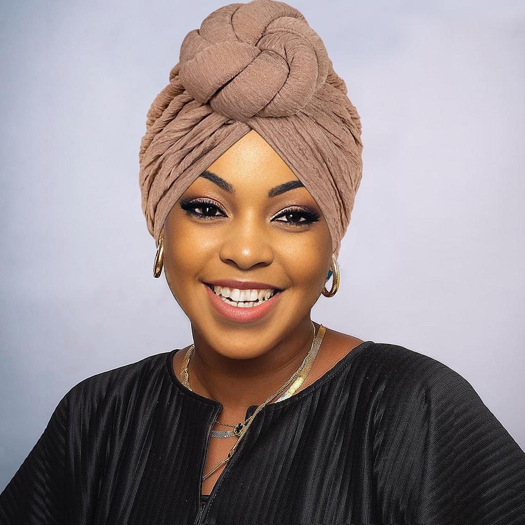 African Fashion Knotting, Light Luxury, Exaggerated Style, Handmade Wedding, Important Occasions Wearing Headscarves, Hats, and