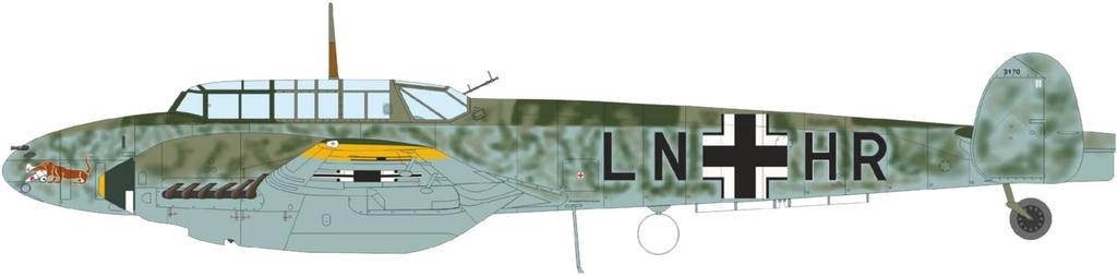 eduard Выпуск выходного дня Bf110D Пластиковая модель EDU8409 1/48 (Самолет)