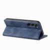 LC.IMEEKE Compatible For Samsung Galaxy S24 Case Microfiber Leather Folio Stand View Phone Cover