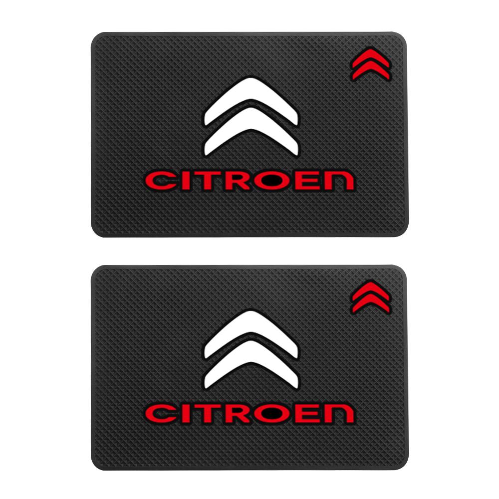 Car Dashboard Phone Glasses Non-Slip Silicone Pads Sticky Mat For Citroen C4 C3-XR C5 Aircross C-quatre Picasso Auto Valve Cap