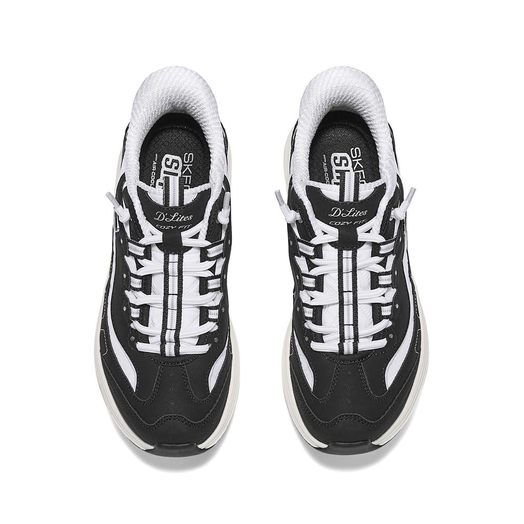 Skechers Abrasion Resistant Low top Casual Shoes Women's Black White 150412-BKW