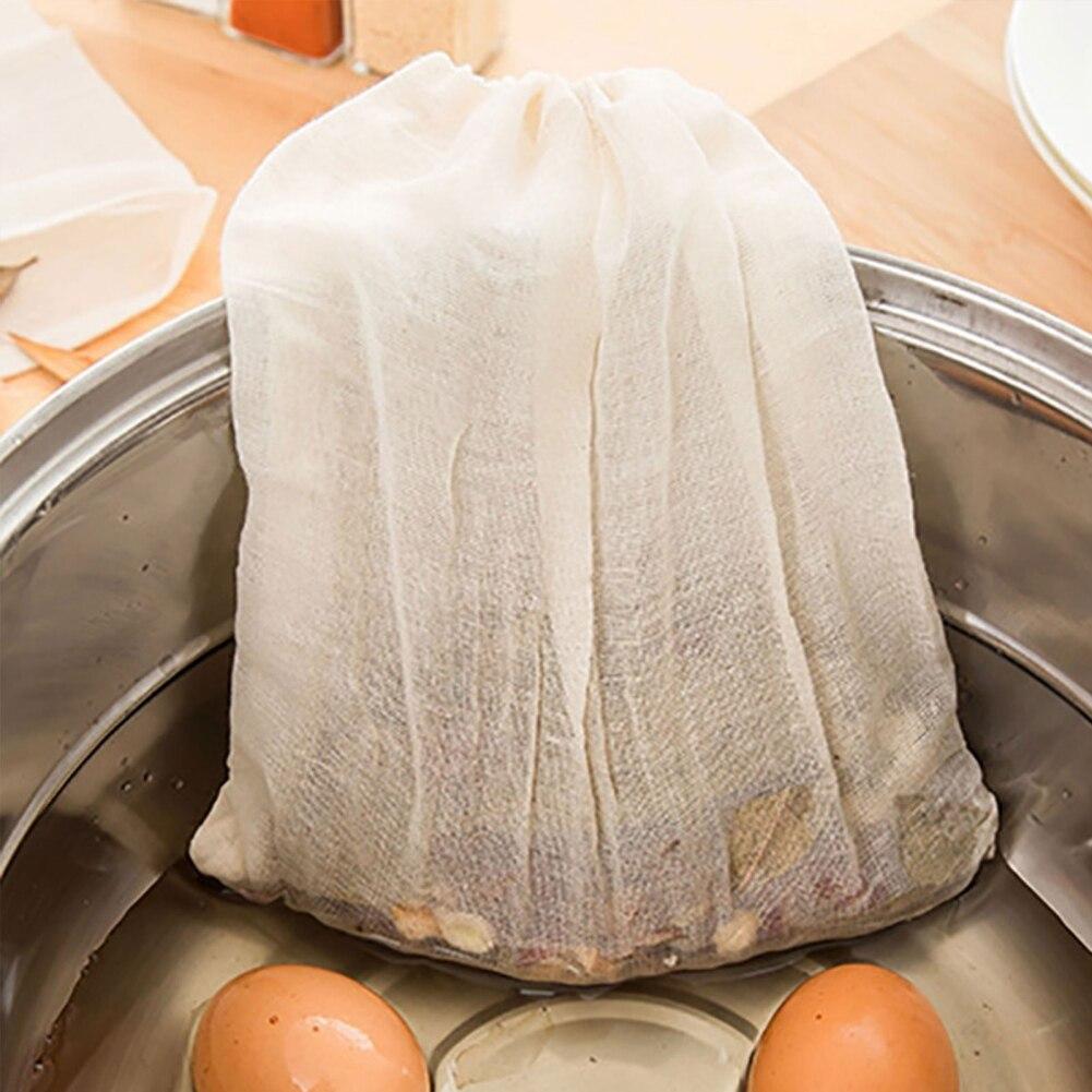 Reusable Cotton Food Filter Bag Soft Texture Filter Nut Milk Squeeze Juice