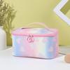 Makeup Bag Zipper Closure Waterproof Large Capacity Travel Toiletry Bag Heart Pattern Makeup Organizer Case