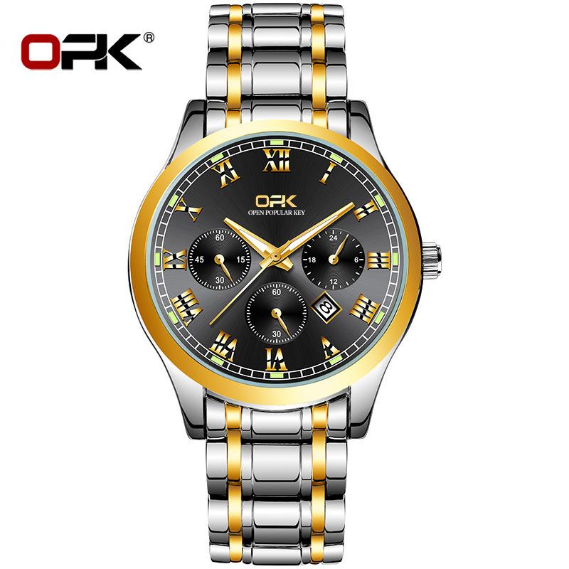 OPK Brand 8119 Watch Night Light Quartz Watch Men's Watch