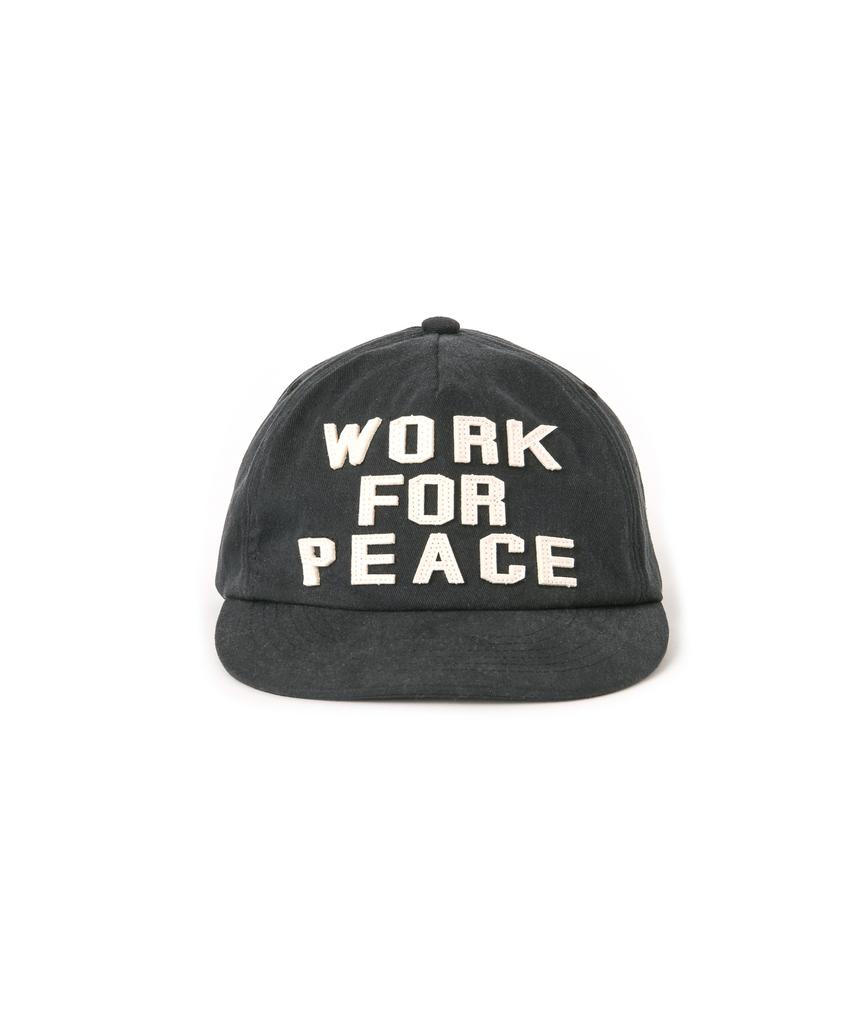Кепка AMOU Work For Peace, 5 панелей, черная