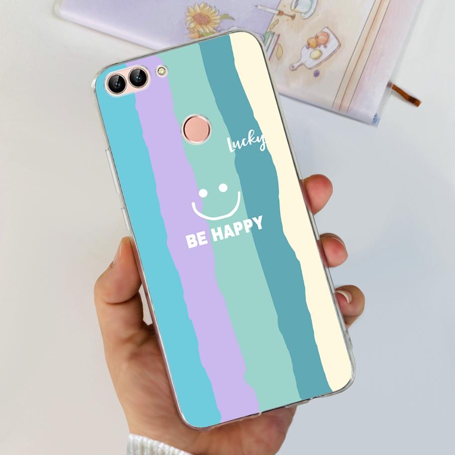Чехол для Huawei P Smart 2018 FIG-LX1 FIG-LX2 FIG-LX3 Задняя крышка Мягкий силикон Астронавт Прозрачный чехол для телефона Для Huawei P Smart Capa