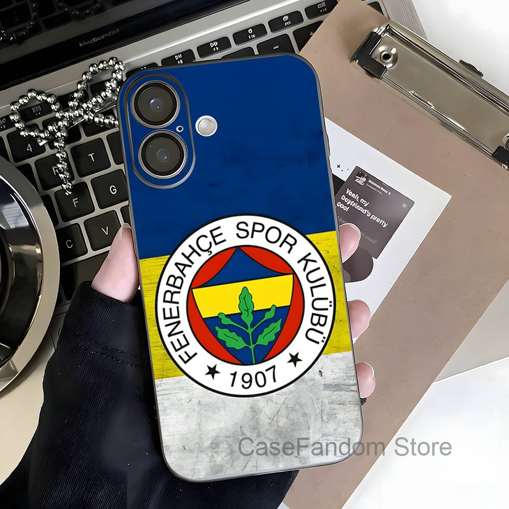 Турция F-F ФенербахчеS-E Для iPhone 17,16,15,14,13,12,11,Pro,Max,Plus Прозрачный серый Чехол для телефона Магнитная беспроводная зарядка