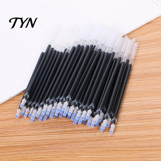 Water Resistant Ink Refills 50PCS 0.5mm Gel Pen Refills, Needle And Conical Tip Universal Replacement Calligraphy Practice Inserts Smooth Writing