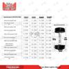 Zhongque Round Head Fixed Rubberized Dumbbell