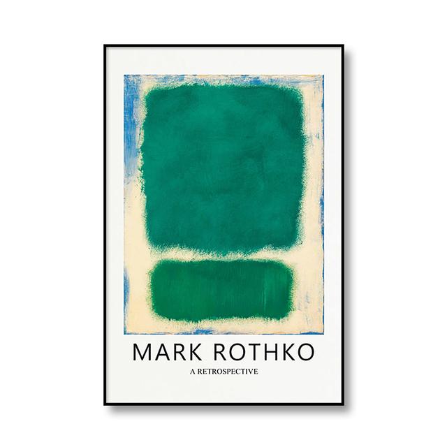 Знаменитый Марк Ротко, абстрактная картина на холсте, печать плакатов, цветной блок, современный декор, настенная художественная картина для гостиной, спальни, прохода