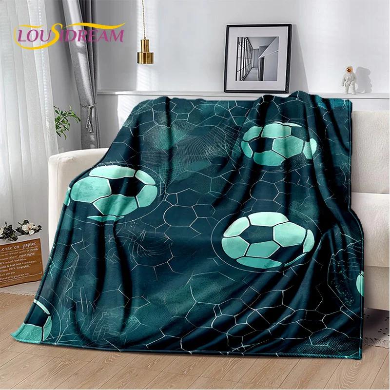 29 Стиль Футбольное поле Футбол Спорт Мультфильм Мягкое одеяло, Мягкий плед для дома Спальня Кровать Диван Дорожный чехол Детский подарок