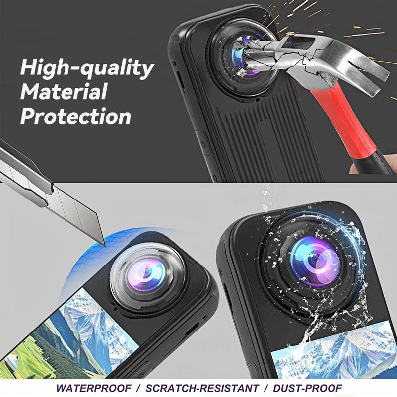 Защитные крышки для объектива Insta161 X1 Air, устойчивые к царапинам, прозрачные аксессуары для камеры Insta161 X1 Air, быстросъемные