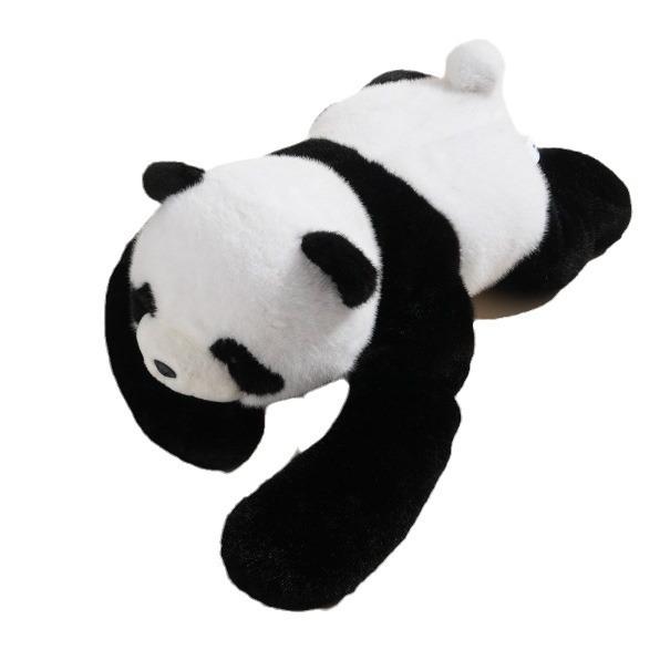 Creative Panda Stick Cute Cartoon Handheld Plush Doll Scenic Souvenir Long Bamboo Panda Gift Doll
