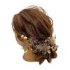 Gold Dried Flower Hair Ornament for and Kimono Coming-of-Age Ceremonies, Weddings, Graduations, Hakama, Furisode, Bridal,