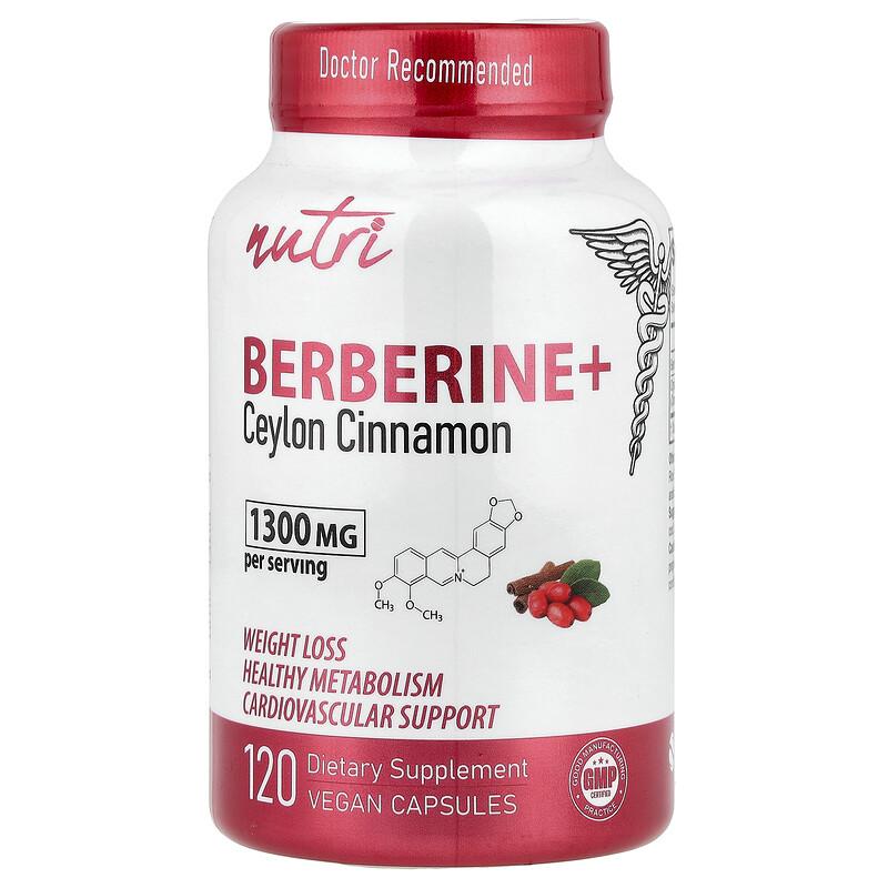 Berberine + Ceylon Cinnamon, 120 Vegan Capsules