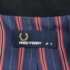 Fred Perry Сделано в Японии приталенный пиджак S черный Задняя полоска Женский Б/у