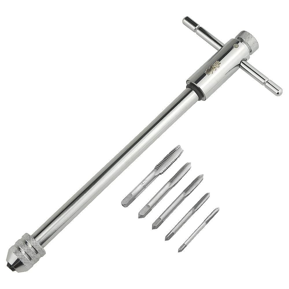 Регулируемый гаечный ключ M3-M8 Инструмент для снятия метчиков Выдвижная трещоточная рукоятка Техническое обслуживание машины