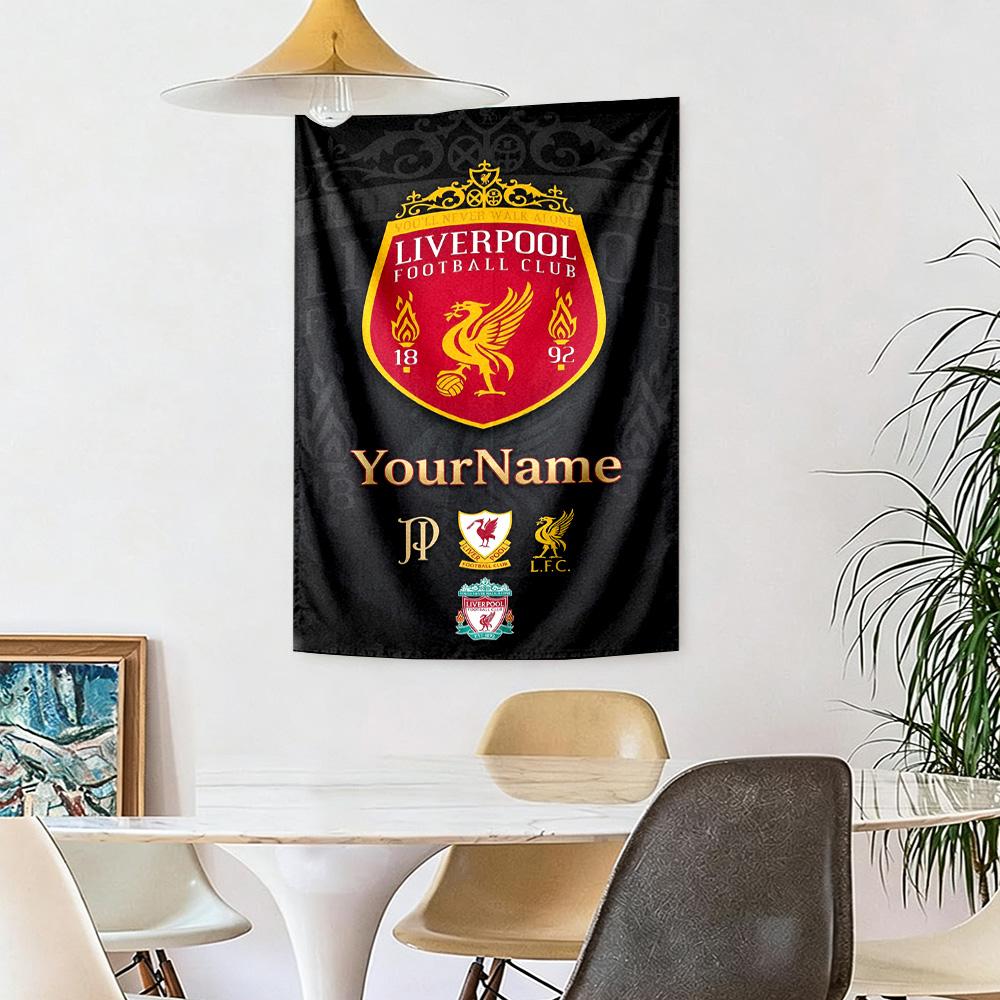 Liverpool Custom Your Name Wall Decor Tapestry Art For Pet Memorial Birthdaywedding Party Backdrop Family Gift