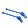 2 Pcs Front Rear Drive Shaft Aluminium Alloy RC CVD Front Rear Drive Shaft for Traxxas Latrax Teton
