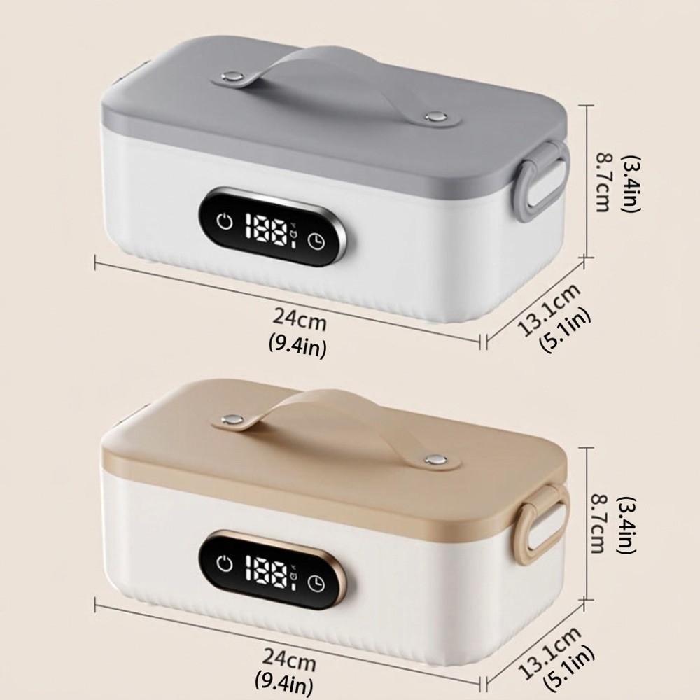 4-speed Temp Wireless Heating Food Container 6-speed Timer Cordless Food Warmer Students