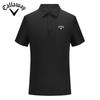Callaway 2025 Летняя вышитая рубашка поло из мягкой ткани Tencel Ice Feel для гольфа, делового, спортивного стиля
