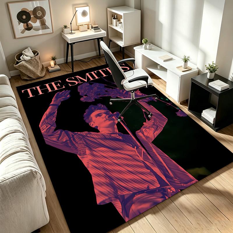 The Smiths A rug suitable for office chair areas living rooms and computer desks perfect for home offices and an ideal holiday gift