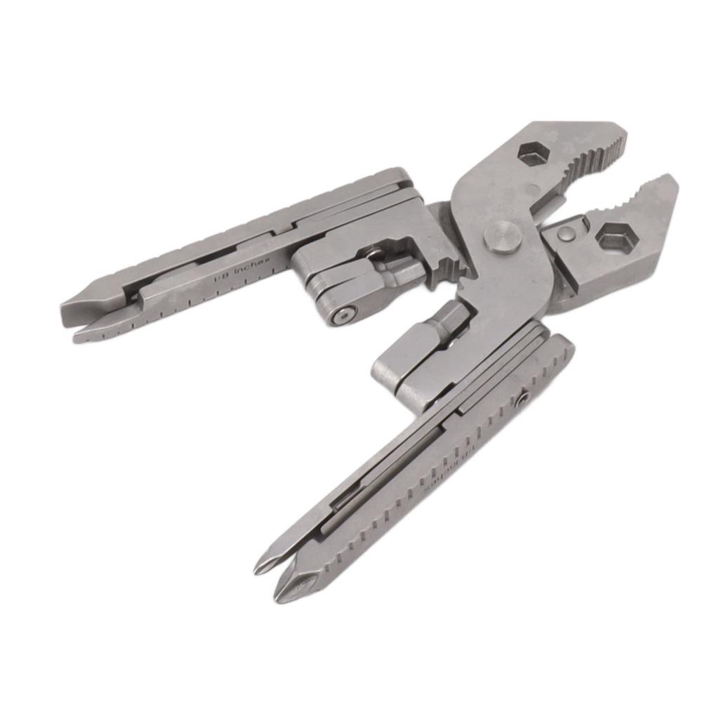 420 Stainless Steel Multi Tool Silver Outdoor Tool Sturdy Multitool Pliers Home Repair
