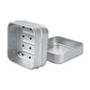 2Pcs with Lid Aluminum Soap Dish Square Soap Box Easy To Rinse Travel Soap Tray  Hotel