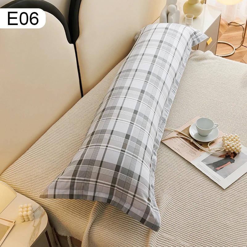 48X120/150Cm Lover Body Pillowcase Cover Flower Print Soft Cushion Double Long Pillowcase for Beddroom Couch Decorative Home New