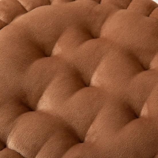 Подушка для сиденья, утолщенная, высокая эластичность, удобная, мягкая, круглая, очаровательная, в форме печенья, коврик для стула, коврик для дивана