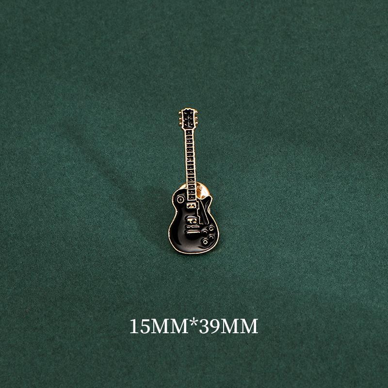 Musical Instrument Series Electric Guitar Violin Metal Enamel Brooch Fashion Personality Lapel Pin Badge Jewelry Gift for Friend
