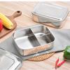USAN HOME Прямоугольный ланч-бокс из нержавеющей стали 304 с двумя отделениями