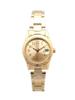 Watch Lamp Metal Strap with Date Gold [Follow] Y02818S-2 GD/MOC Women's