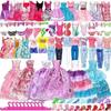 50 Pcs Dress Up Doll Clothes Set 11.5 Inch Wedding Dress Pants Outfits Girl Toys Accessories