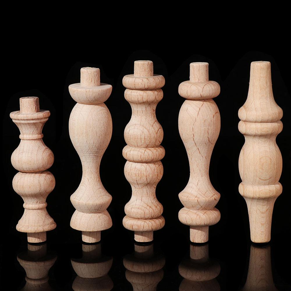 Стиль Украшения Ремесла Винтажный Деревянный Резной Домашний Декор Мебель Ножки Ножки Сиденья Шкафа