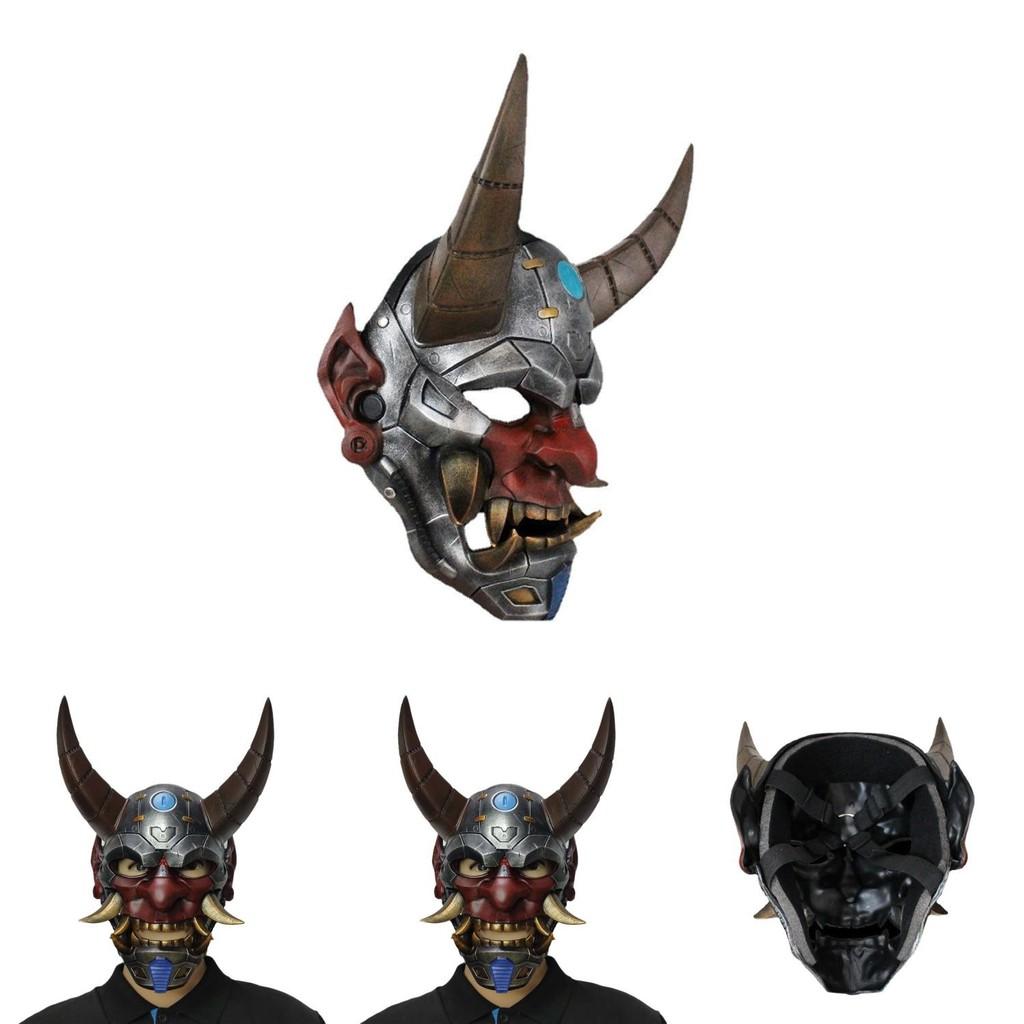 Mechanical Style Hannya Mask Prop With Resin Material For Christmas And Halloween Party Events