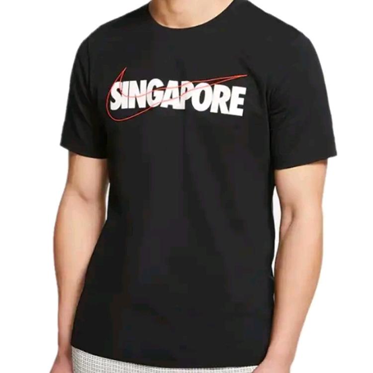 Nike City Series SS23 Letter Logo Print Crew Neck Sports Short Sleeve T-Shirt Men Tops Black CQ3646-010